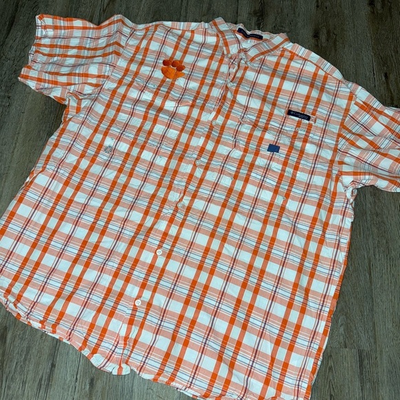 Columbia PFG• Clemson Tigers Super Bonehead Shirt - Picture 2 of 7